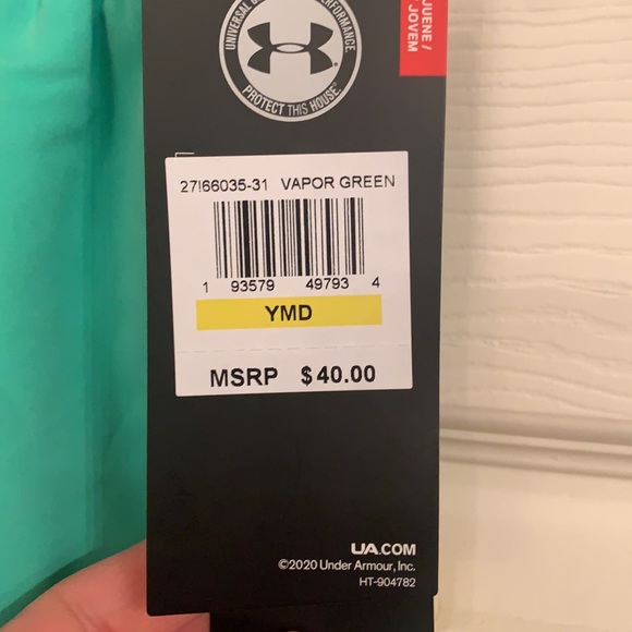 New with tags Under Armour  swim trunks size youth medium. - Picture 2 of 2